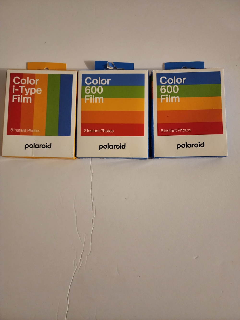 Polaroid Color 600 & i-Type Instant Film - Pack of 3 (White Packaging)